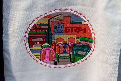 Picture of Sevendays Dhaka(Round) Canvas Tote Bag