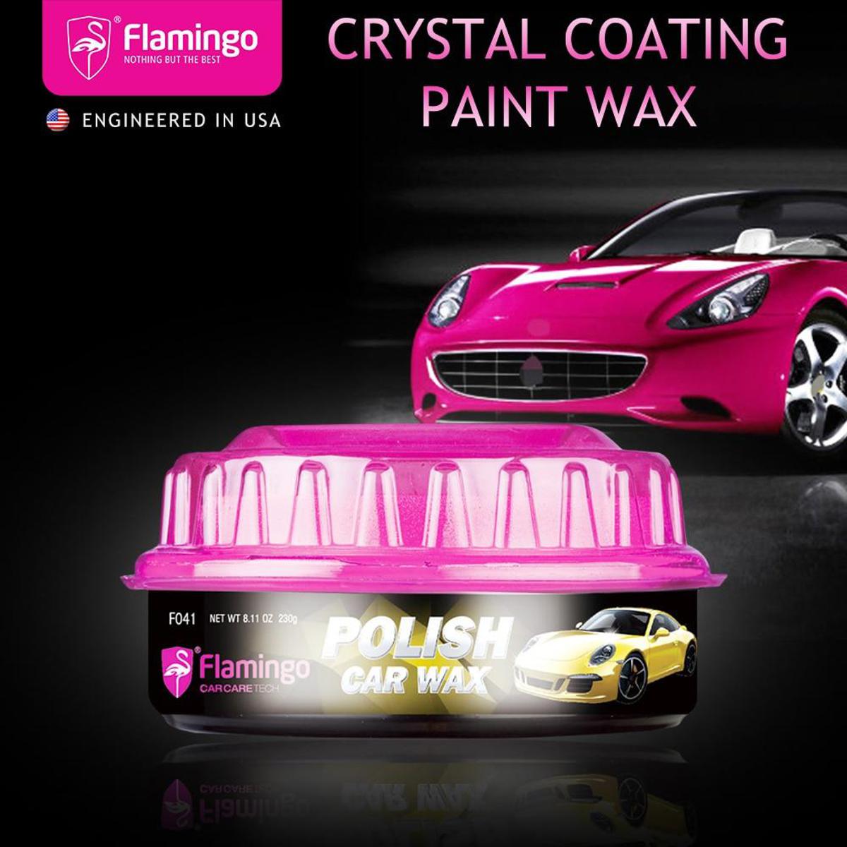 Picture of 230g Car Wax Premiun Carnauba Wax DIY Crystal Hard Paint Rubbing Compound Car Polish Surface Coating Wax Protection Free Sponge