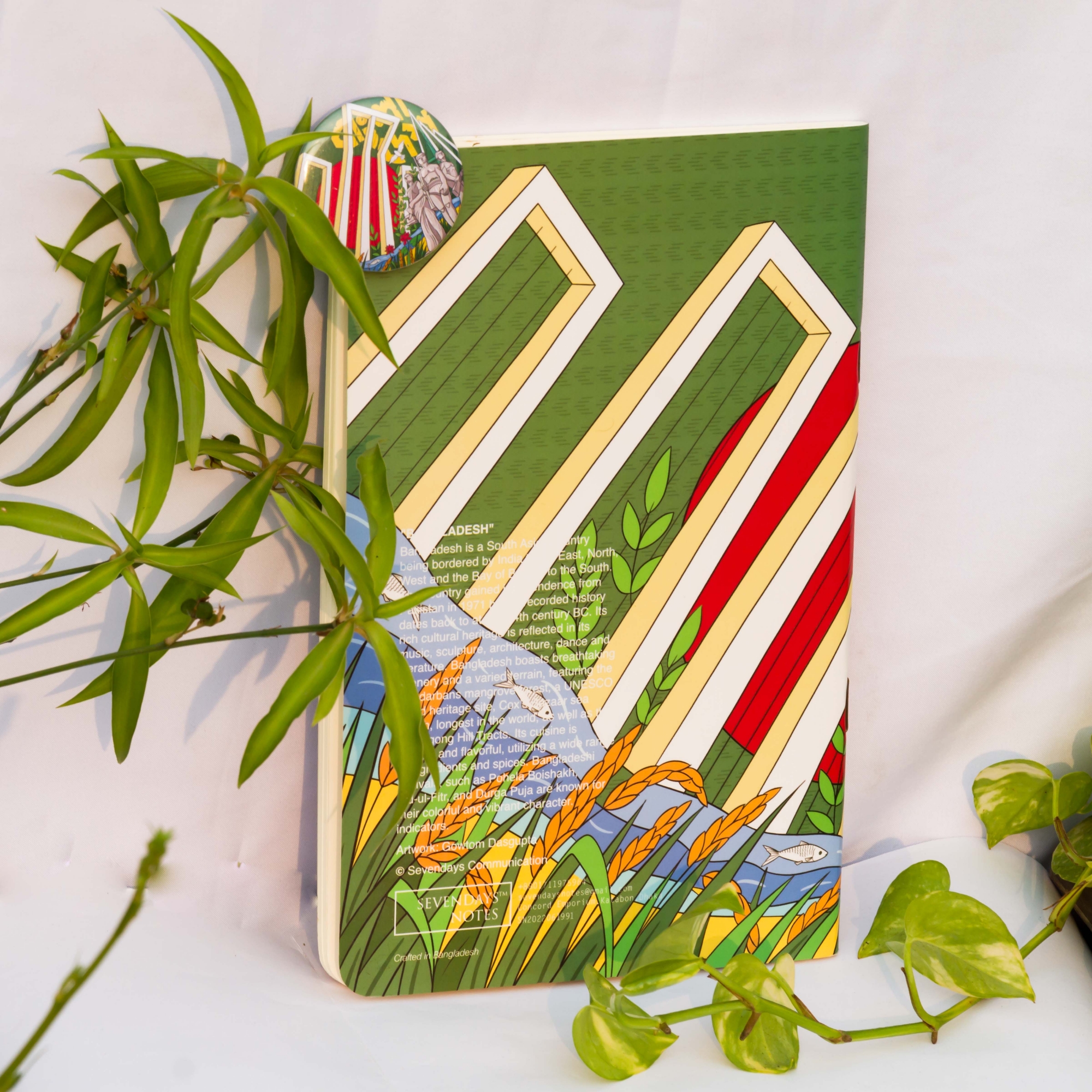 Picture of Bangladesh Notebook (Shohid Minar) with Badge (SN202261991)