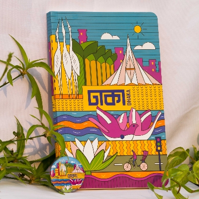 Picture of Work Size Dhaka (Monument) Notebook with Badge (SN2022061991)