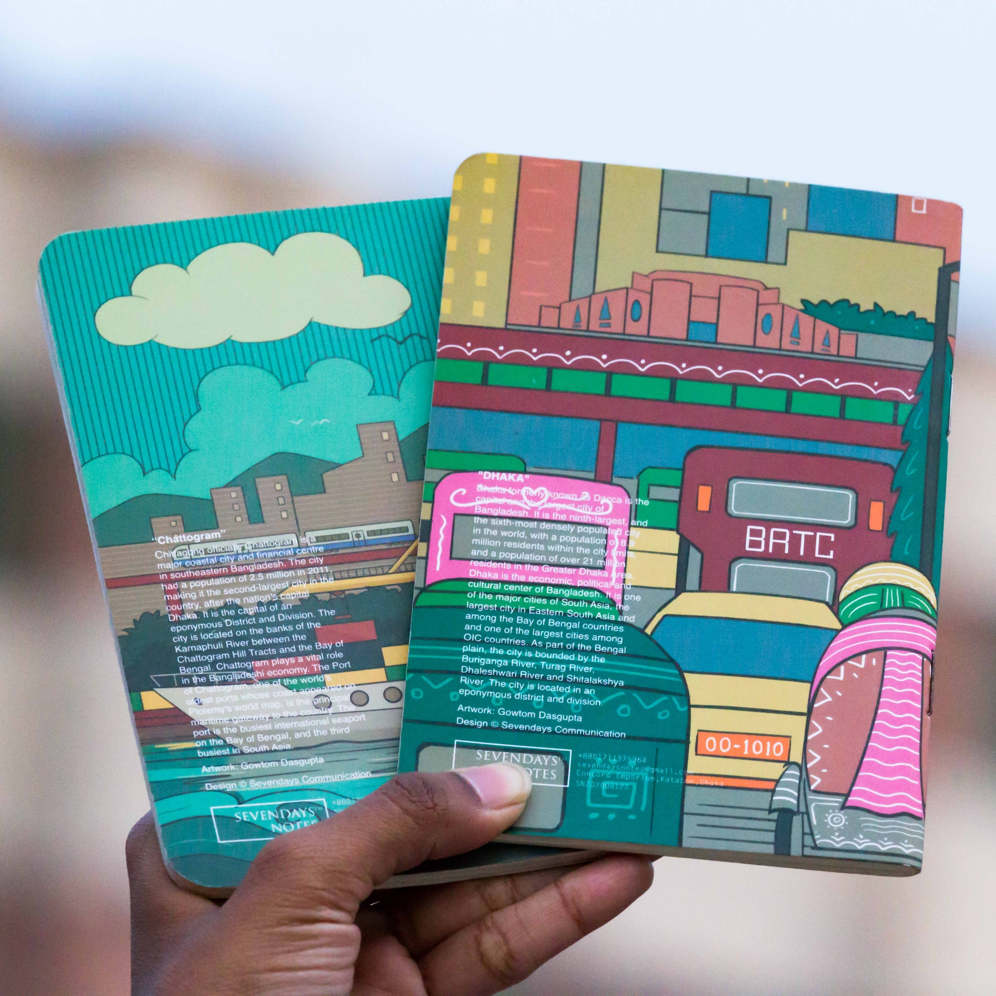 Picture of Travel Size Dhaka and Chattogram(Ocean) Graph Grid Notebook (SN202008122 & SN202130128)