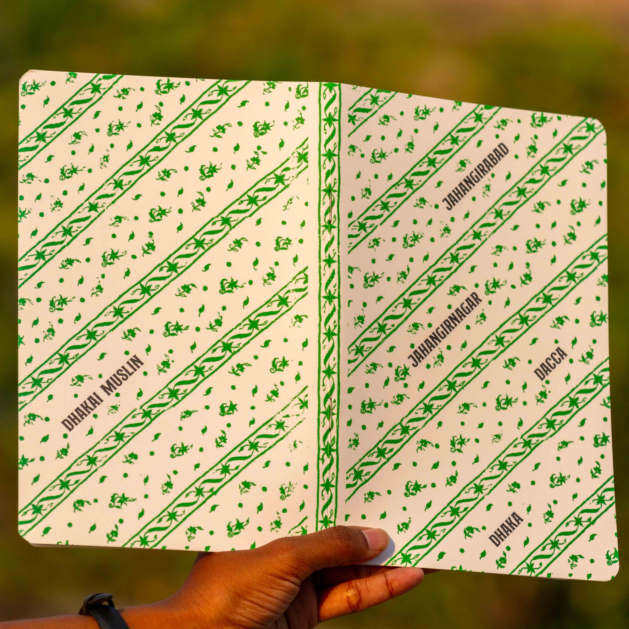 Picture of Dhakai Muslin Green Notebook (SN202403387)