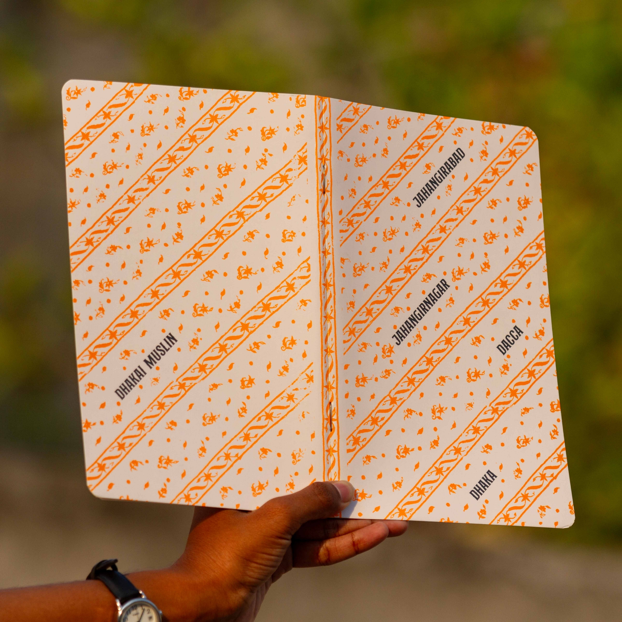 Picture of Dhakai Muslin Orange Notebook (SN202403387)