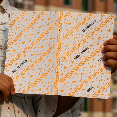 Picture of Dhakai Muslin Orange Notebook (SN202403387)