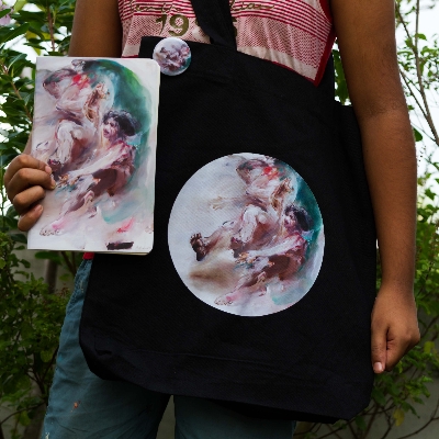 Picture of Freedom Fighter Notebook, Badge and Tote Bag (SN202309381)