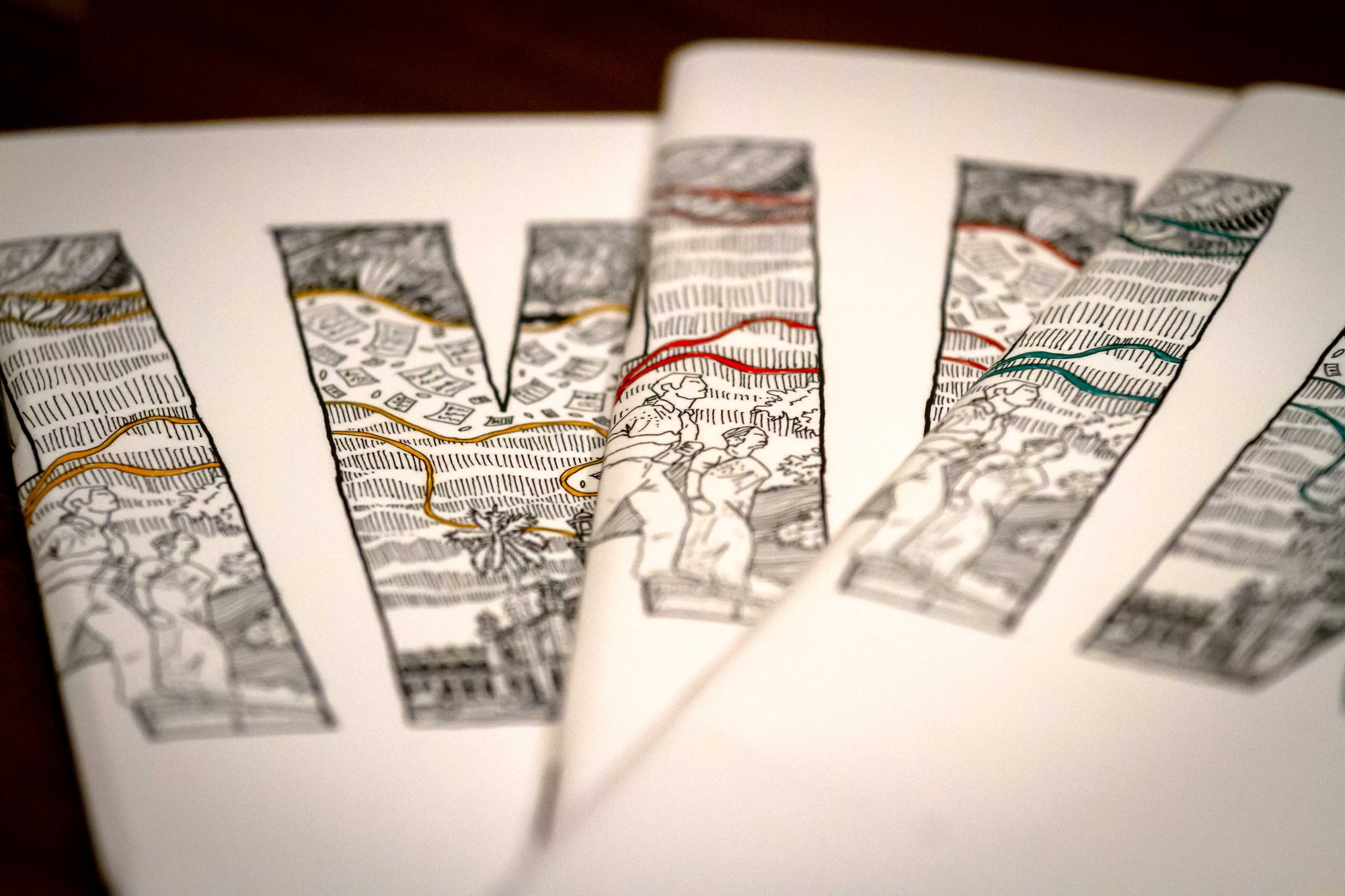 Picture of Dhaka (Red, Yellow, Green Line) Notebook (SN202404387) 3-Pack