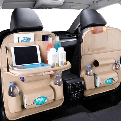 Picture of Car Seat Back Storage With Fold-able Tray 2 pcs