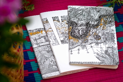 Picture of Dhaka, Dhara & Dhaka(Yellow Line) Notebook (SN202403386, SN202404387 & SN202404388) 3-Pack