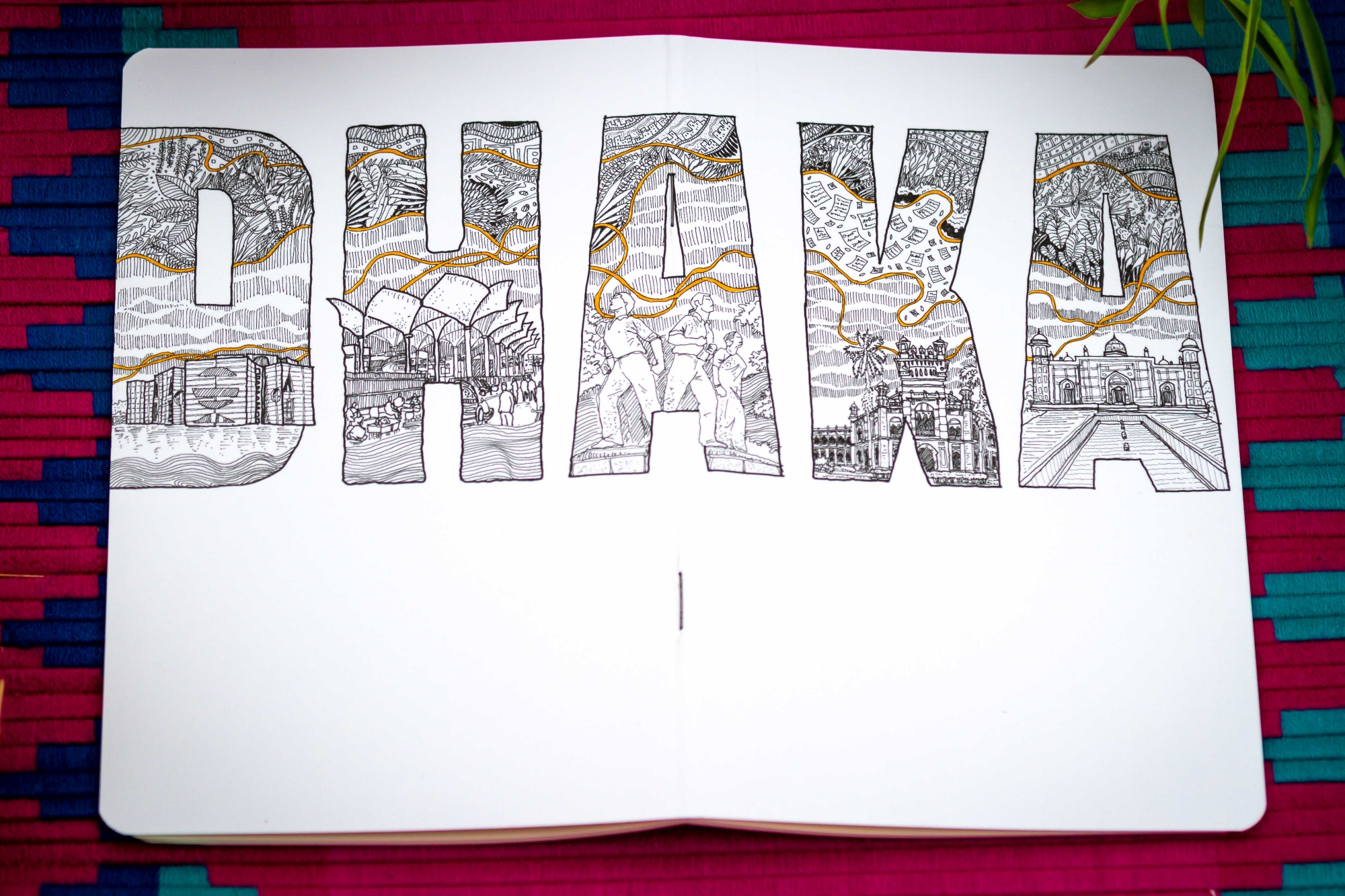 Picture of Dhaka, Dhara & Dhaka(Yellow Line) Notebook (SN202403386, SN202404387 & SN202404388) 3-Pack