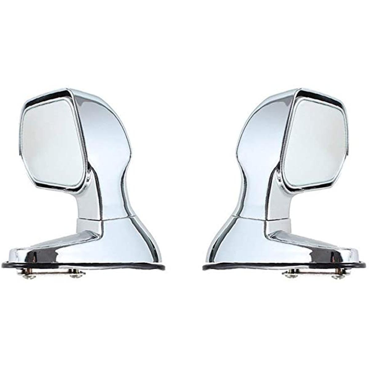 Picture of 2 Pcs Car Blind Spot Mirrors Silver Color Side Rear View Flat Mirror Auto Accessories Wide Angle Rear Mirrors