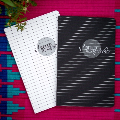 Picture of Ruled Rekhakito Black & White Lined Notebook (SN202405389) 2-Pack