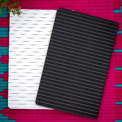 Picture of Ruled Rekhakito Black & White Lined Notebook (SN202405389) 2-Pack