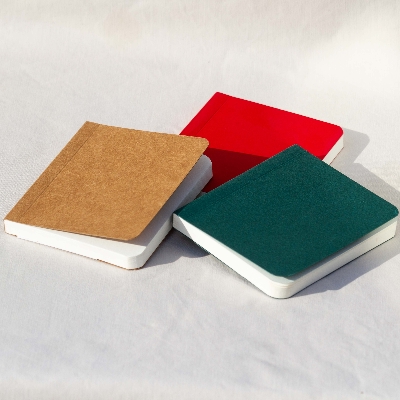 Picture of Tiny Sketchbook Series Red, Green & Kraft Notebook 3-Pack