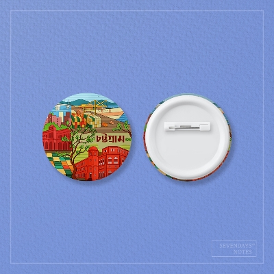 Picture of Chattogram(Heritage) Button Pin Badge - 10 Pcs