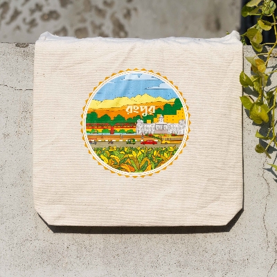 Picture of Sevendays Rangpur (Round) Canvas Tote Bag