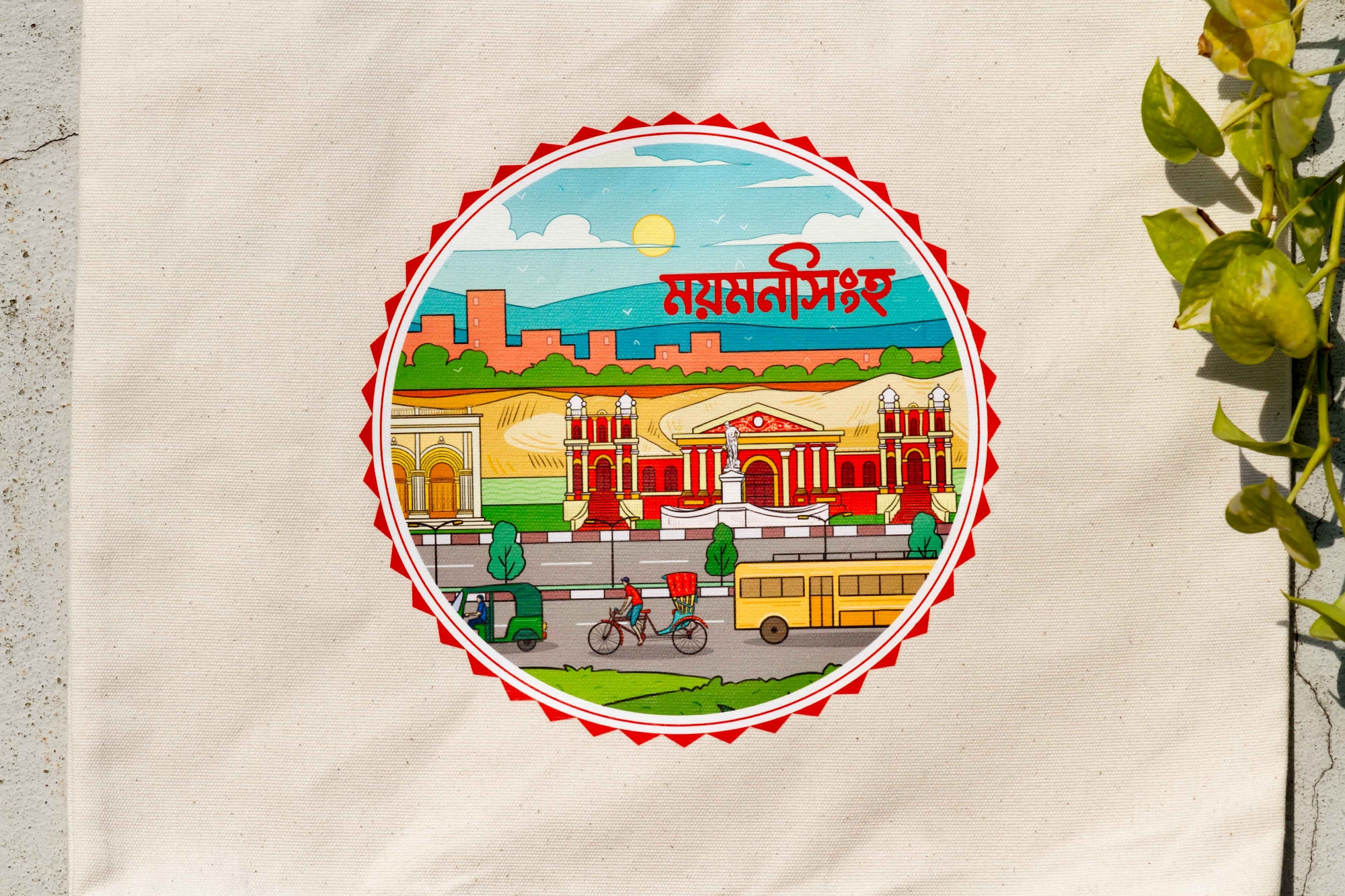 Picture of Sevendays Mymensingh (Round) Canvas Tote Bag