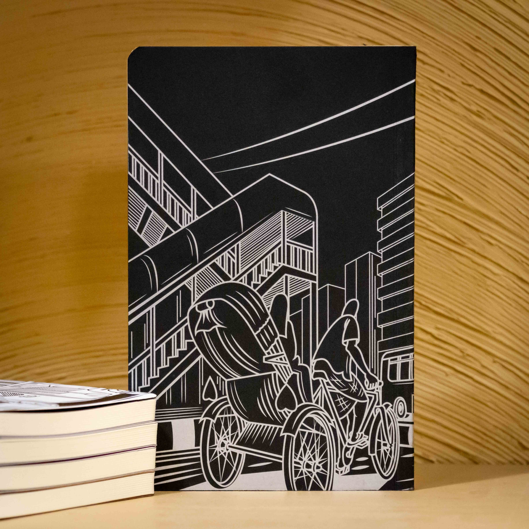 Picture of Work Size Dhaka (Line) Black Cover Notebook (SN202309382)