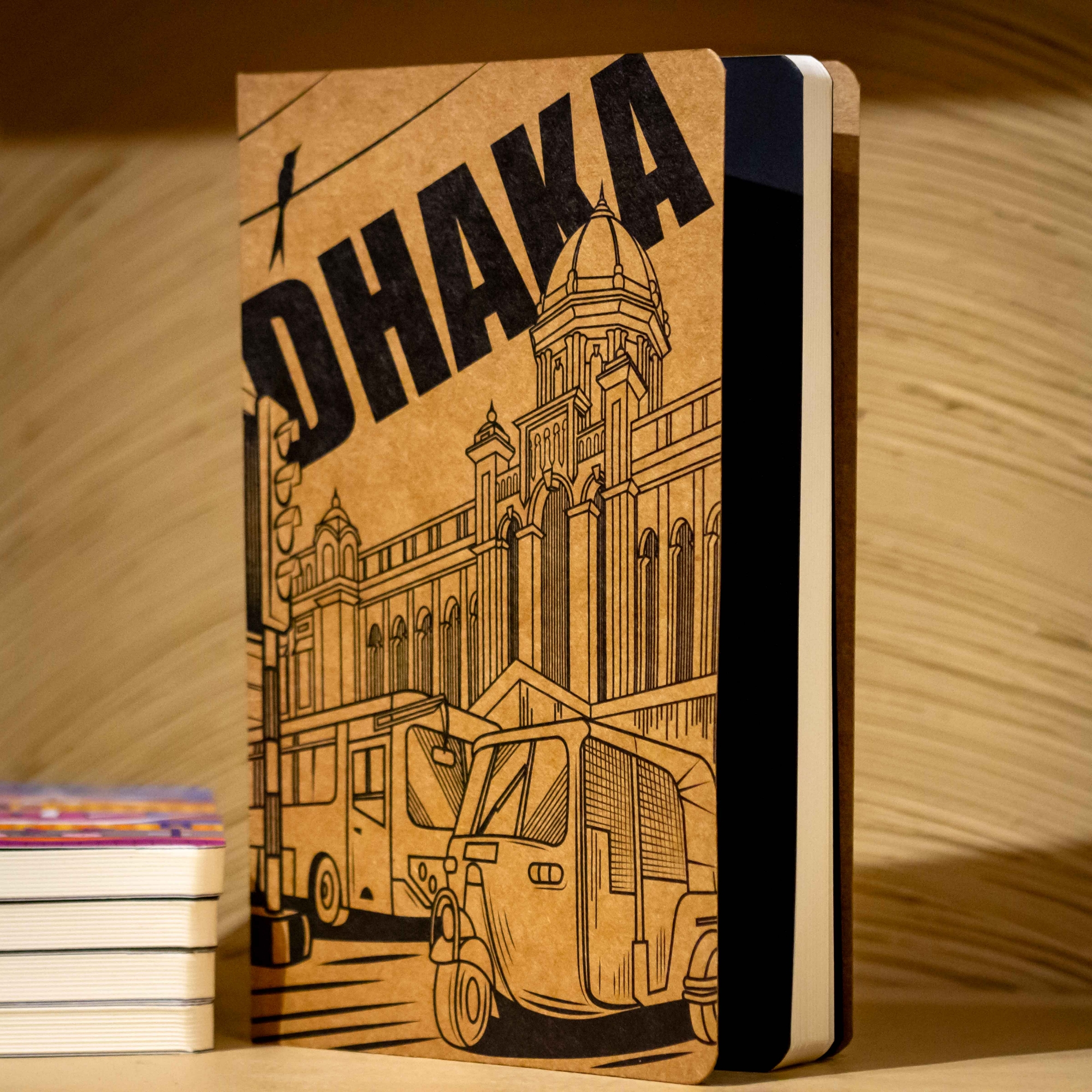 Picture of Work Size Dhaka (Line) Kraft Cover Notebook (SN202309382)