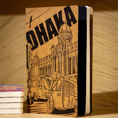 Picture of Work Size Dhaka (Line) Kraft Cover Notebook (SN202309382)