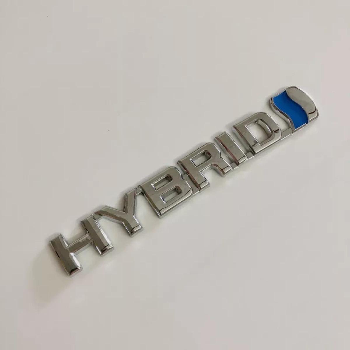 Picture of Hybrid car logo sticker.( not metal)