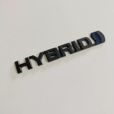Picture of Hybrid car logo sticker.( not metal)