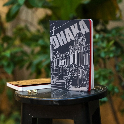 Picture of Work Size Dhaka (Line) Black Lined Notebook (SN202309382)