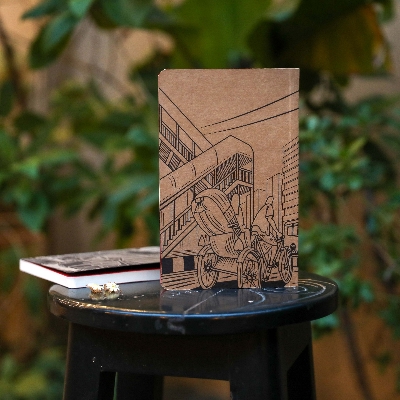 Picture of Work Size Dhaka (Line) Kraft Lined Notebook (SN202309382)