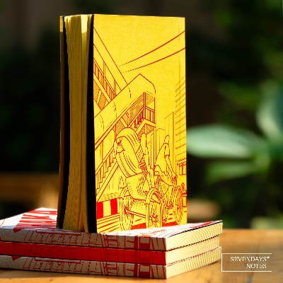 Picture of Work Size Dhaka (Line) Yellow Lined Notebook (SN202309382)