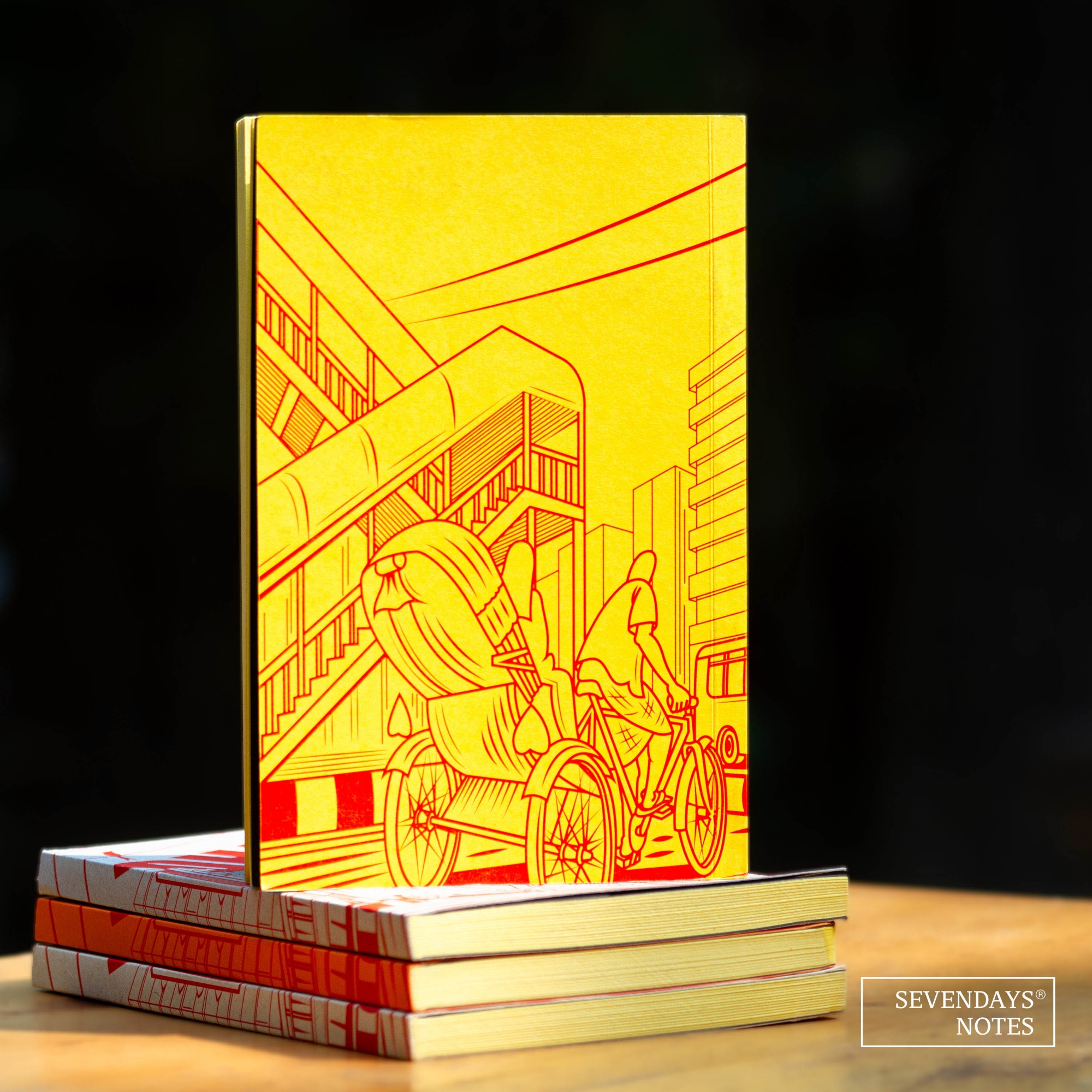 Picture of Work Size Dhaka (Line) Yellow Lined Notebook (SN202309382)