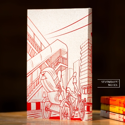 Picture of Work Size Dhaka (Line) Grey Lined Notebook (SN202309382)