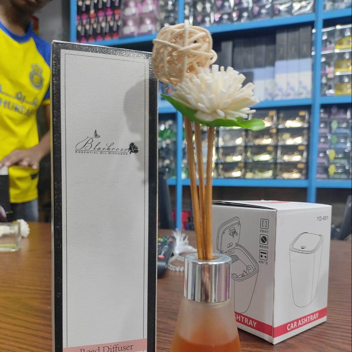 Picture of car premium perfumer with flower