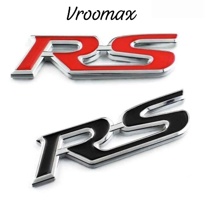 Picture of Car Metal RS Logo Red