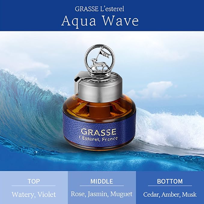 Picture of Bullsone Grasse L'esterel, Natural Car Air Fresheners, Luxury Car Perfume - Aqua Wave Scent