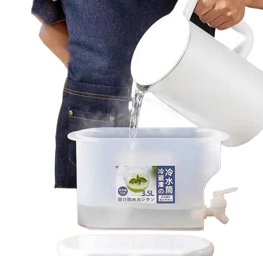 Picture of Dring Dispenser With Tap High quality food grade plastic juice jar water dispenser 3.5L Juice Dispenser