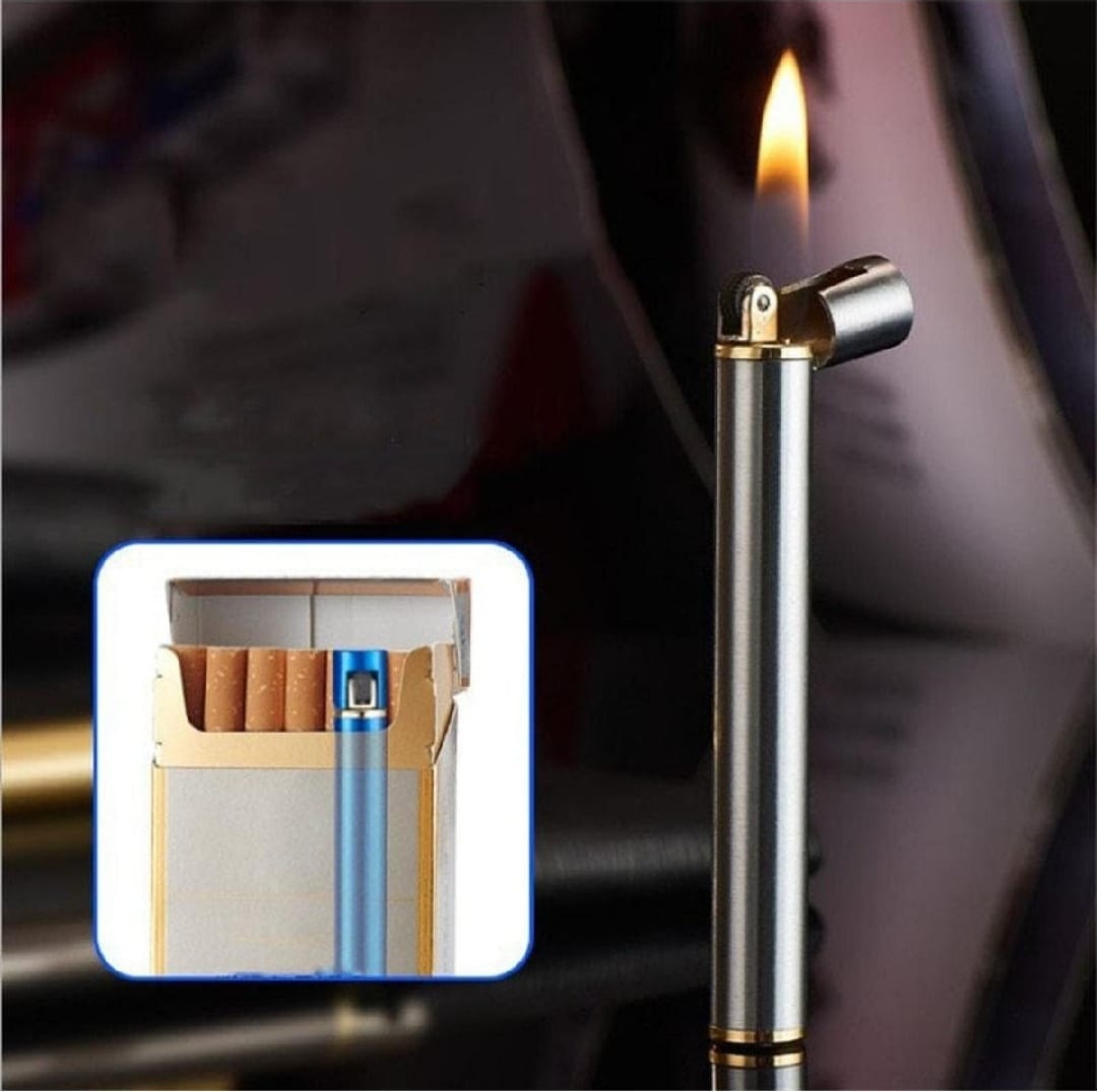 Picture of Mini Metal Long Sanding Wheel Butane Gas Open Flame gas Lighter