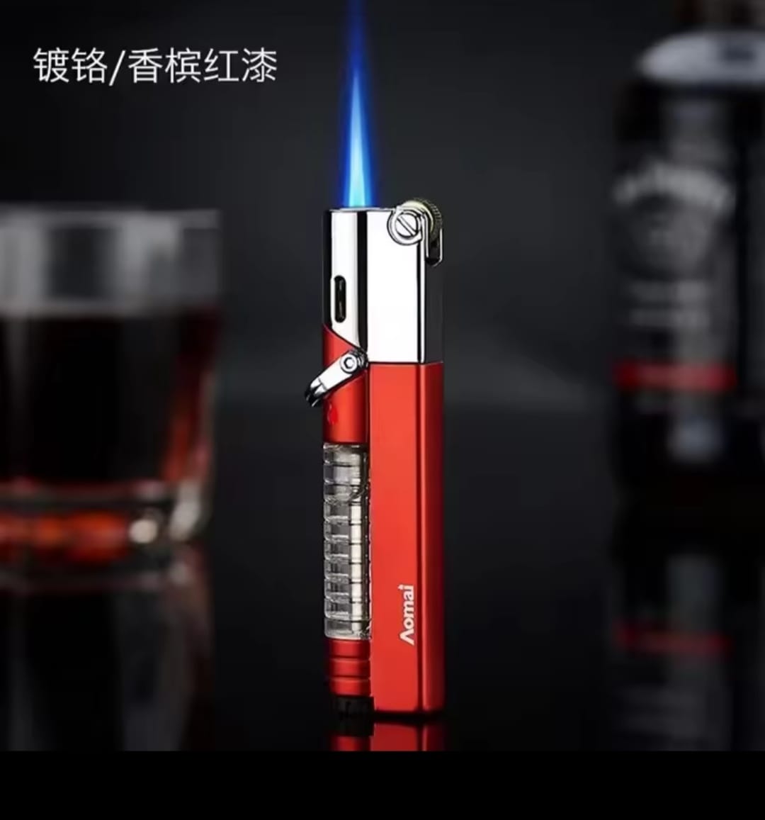 Picture of Jet Lighter with Visible Gas, Lockable Flame, Windproof Lighters