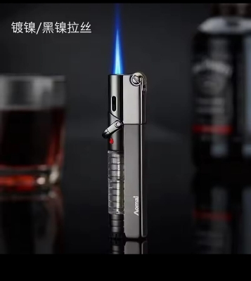 Picture of Butane Fuel Lighter Torch Jet Lighter with Visible Gas, Lockable Flame, Windproof Lighters, Unique Gifts for Men, Women
