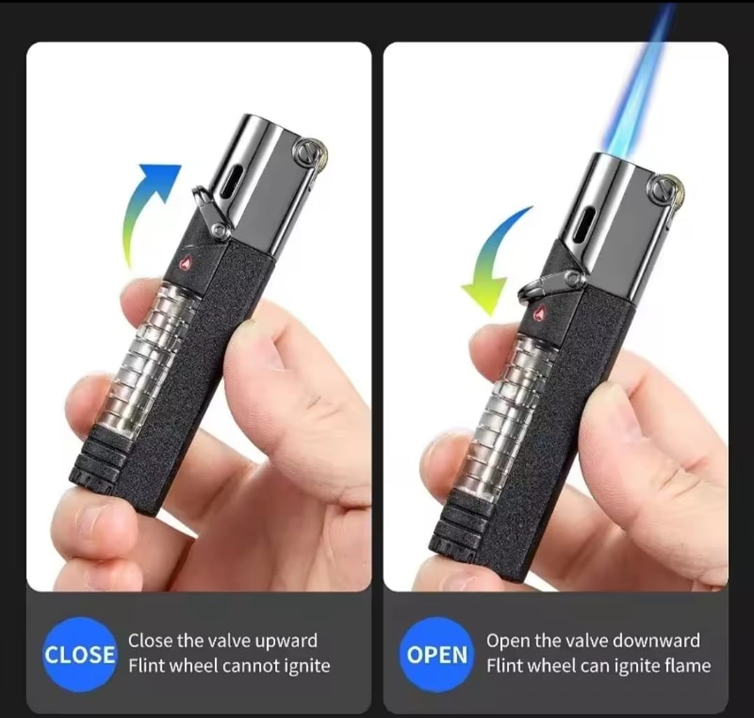 Picture of et Lighter with Visible Gas, Lockable Flame, Windproof Lighters, Unique Gifts