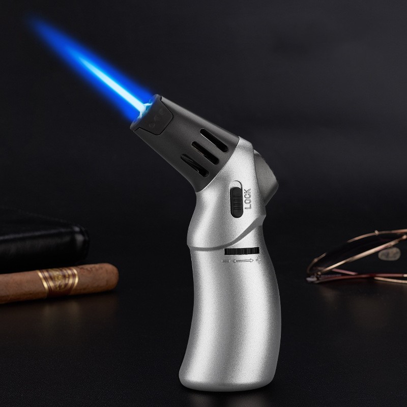 Picture of Honest Outdoor Elbow Butane Gas Inflatable Windproof Jet Lighter Spray Gun Cigar Mosquito Incense Moxibustion Smoking Set Gadge