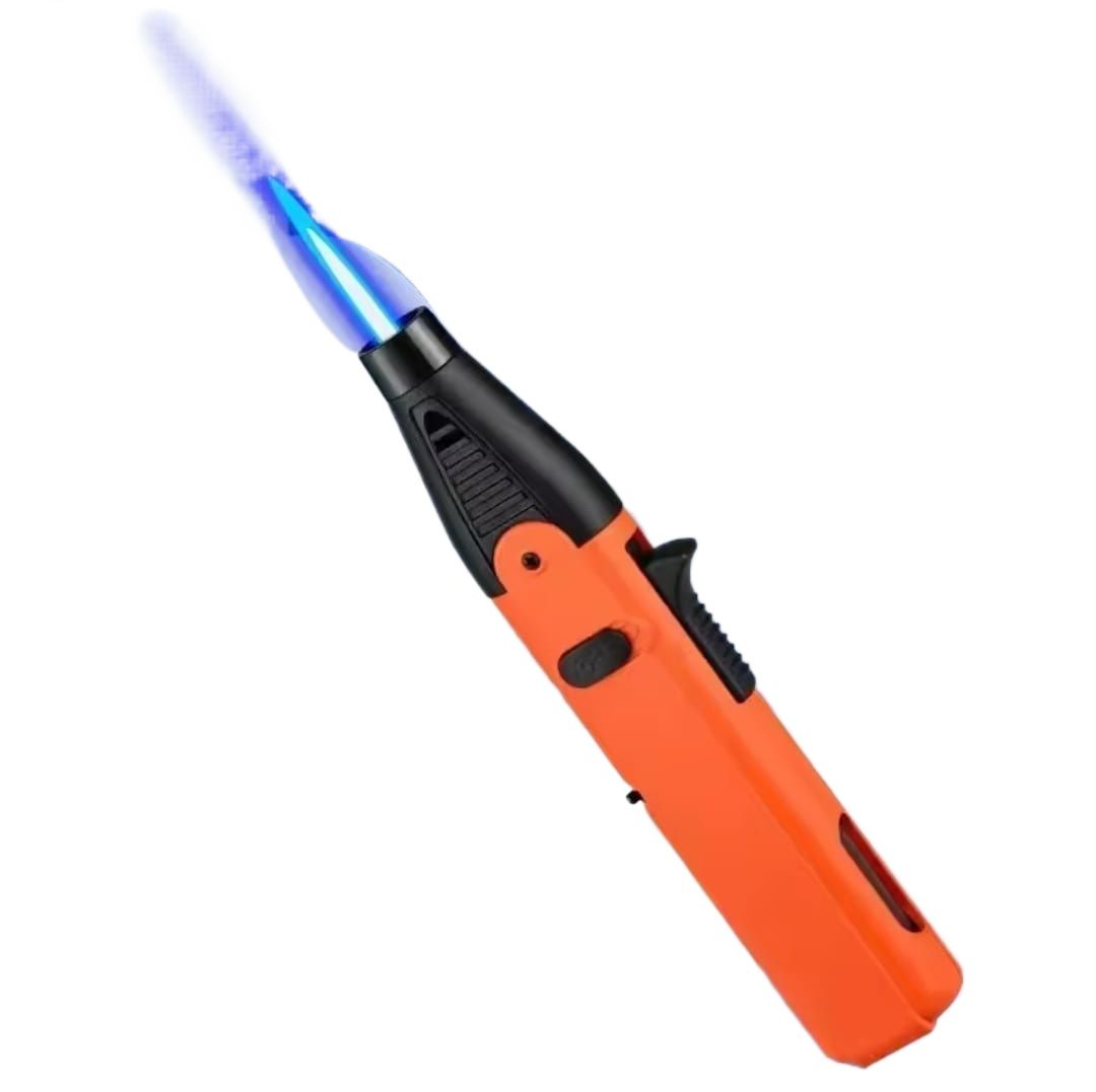 Picture of Lighter Torch Lighter with Adjustable Jet Flame Windproof Butane Refillable Gas Candle Grill BBQ Fireworks Fireplace Tool