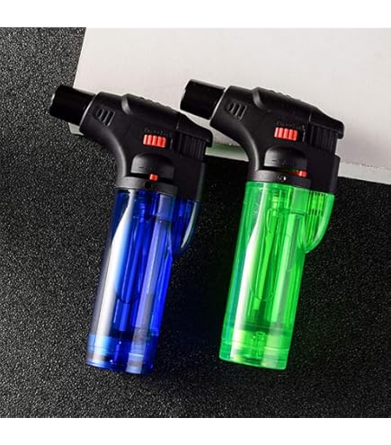 Picture of Rechargeable Butane Gas Torch Lighter Micro Torch 1300ºc Soldering Disinfector Burner Portable Torch High Capacity Torch for Barbecue and Cooking Multipurpose Windproof Flamer