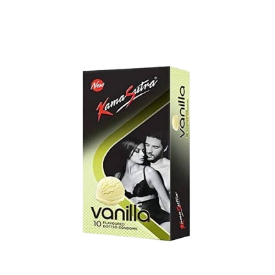 Picture of Kamasutra Vanilla Flavor Dotted Condom 10pcs Pack (Made in India)