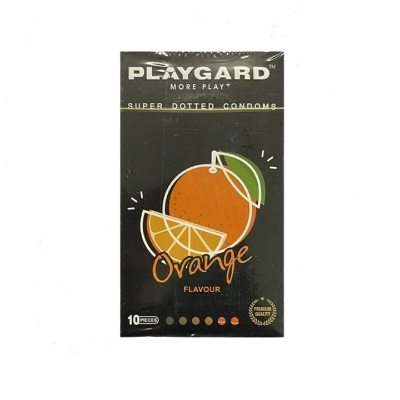 Picture of Play Gard Super Dotted Condom for Men 10pcs Pack -Mix, Chocolate, Strawberry, Orange Flavor Condom - Made in India