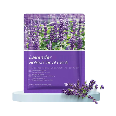 Picture of 1pcs Lavender - Bioaqua Fruit Essence Moisturizes Bloom Light Mask