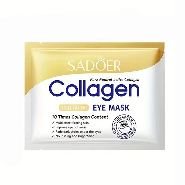 Picture of Sadoer Collagen Anti-Aging Eye Mask Multi-Effect Firming & Brightening, Fade Dark Circles, Improve Puffiness, Nourishing & Smoothing  - 1Pcs