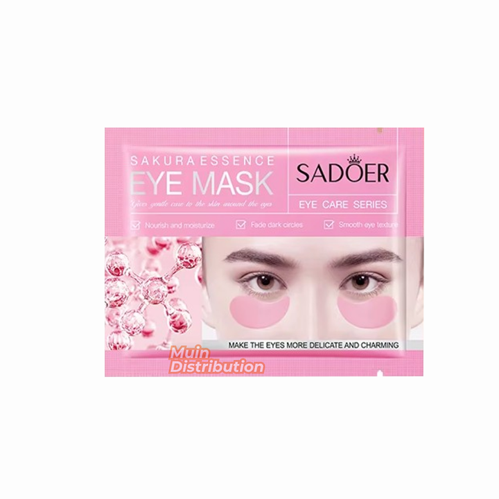 Picture of Sadoer Sakura Essence Eye Mask for Puffy Eyes,Reducing Dark Circles,Anti-Aging & Refreshing, Collagen Eye Mask for Moisturizing - 1Pcs