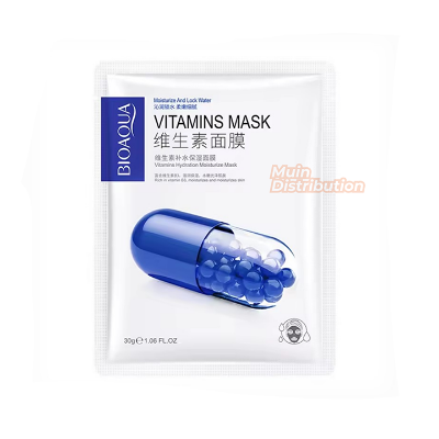 Picture of BIOAQUA Vitamin Hydration Moisturize Mask (Moisturizing & Smooth) Facial Sheet Mask - 1pcs