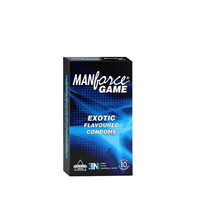 Picture of Manforce Game Exotic Flavored Condom for Men | Single 10pcs Pack | India