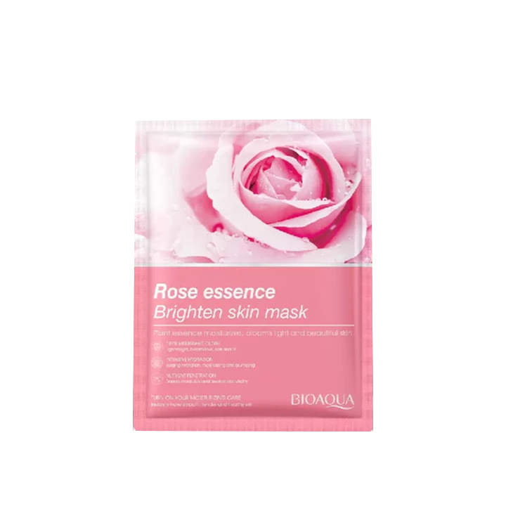 Picture of 1pcs Rose Essence - Bioaqua Fruit Essence Moisturizes Bloom Light Mask