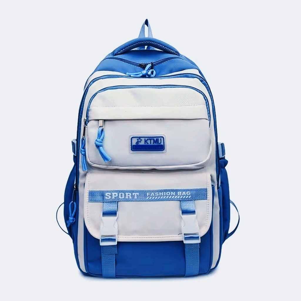 Picture of Academy Style School Bag Book Bag Lightweight College Student Backpack(blue)
